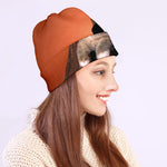 Halloween Cute Witch Cat Print Beanie