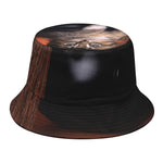 Halloween Cute Witch Cat Print Bucket Hat