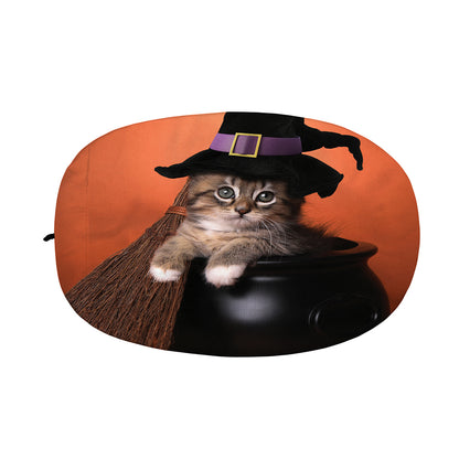 Halloween Cute Witch Cat Print Car Side Mirror Covers