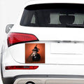 Halloween Cute Witch Cat Print Car Sticker