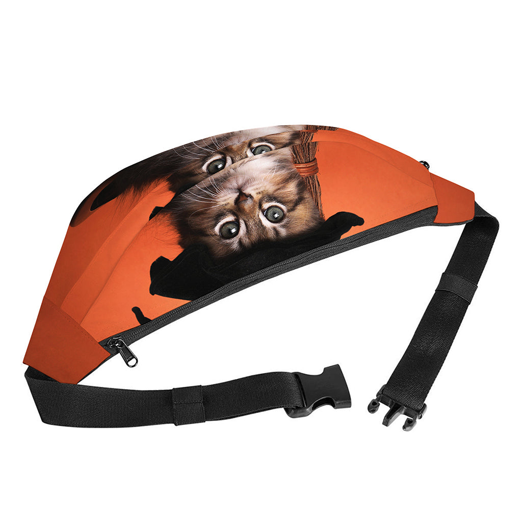 Halloween Cute Witch Cat Print Fanny Pack