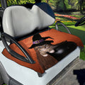 Halloween Cute Witch Cat Print Golf Cart Seat Cover