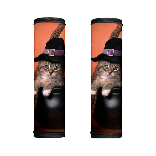 Halloween Cute Witch Cat Print Handle Covers