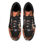 Halloween Cute Witch Cat Print High Top Leather Sneakers