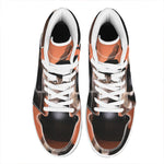 Halloween Cute Witch Cat Print High Top Leather Sneakers