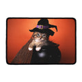 Halloween Cute Witch Cat Print Kitchen Mat