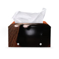 Halloween Cute Witch Cat Print Leather Tissue Box Cover