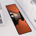 Halloween Cute Witch Cat Print Long Kitchen Mat