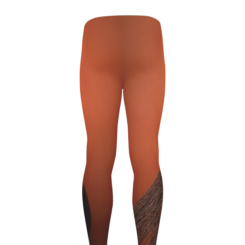 Halloween Cute Witch Cat Print Men's leggings