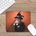 Halloween Cute Witch Cat Print Mouse Pad