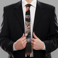 Halloween Cute Witch Cat Print Necktie