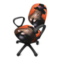 Halloween Cute Witch Cat Print Office Chair Cover