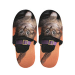 Halloween Cute Witch Cat Print Slippers