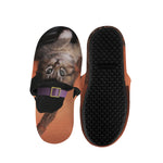 Halloween Cute Witch Cat Print Slippers