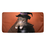 Halloween Cute Witch Cat Print Towel