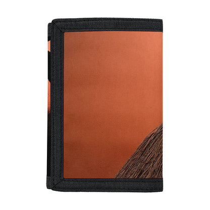 Halloween Cute Witch Cat Print Trifold Wallet