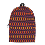 Halloween Diamond Shape Pattern Print Backpack