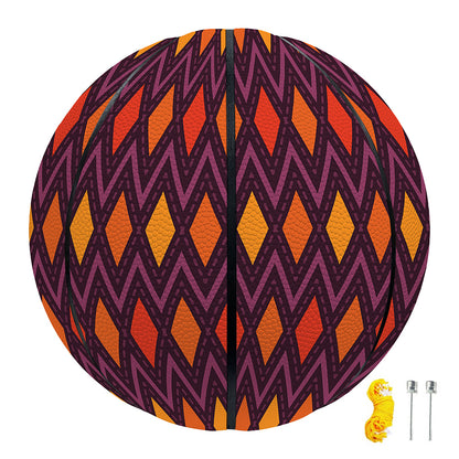 Halloween Diamond Shape Pattern Print Basketball