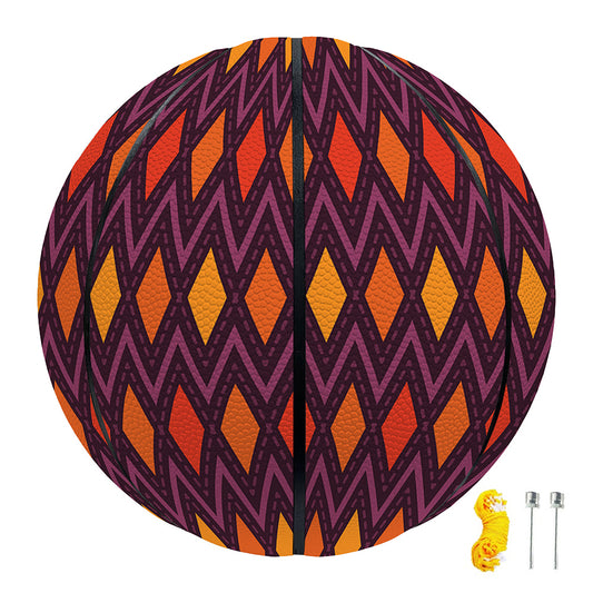 Halloween Diamond Shape Pattern Print Basketball