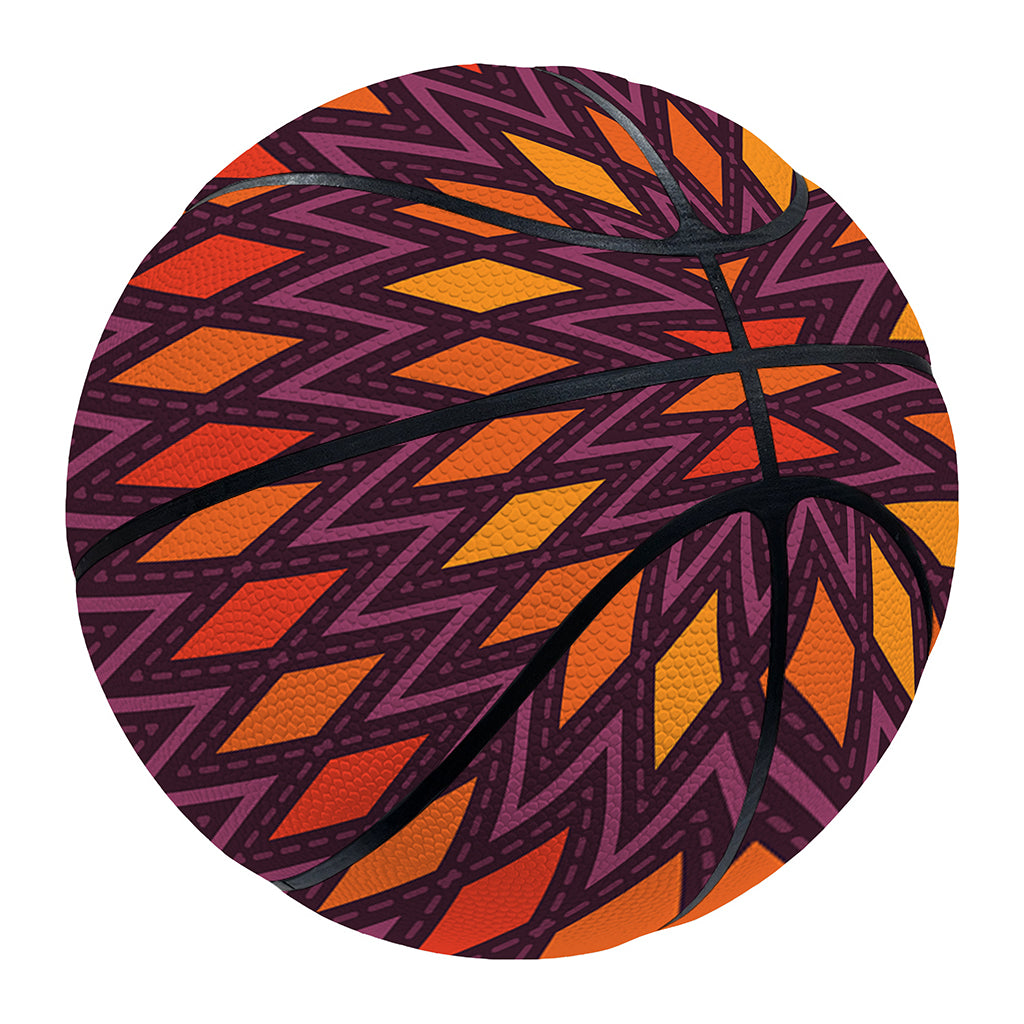Halloween Diamond Shape Pattern Print Basketball