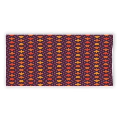 Halloween Diamond Shape Pattern Print Beach Towel