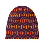 Halloween Diamond Shape Pattern Print Beanie