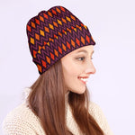 Halloween Diamond Shape Pattern Print Beanie