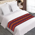 Halloween Diamond Shape Pattern Print Bed Runner