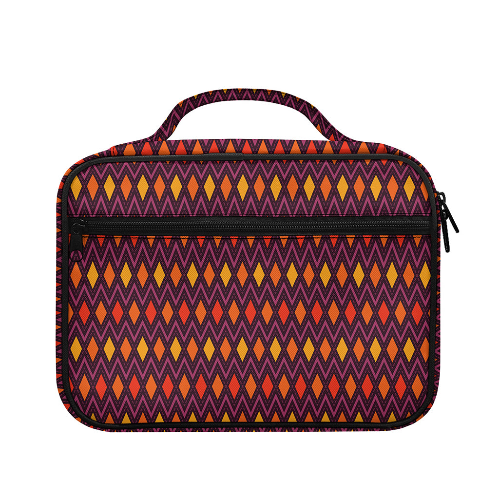 Halloween Diamond Shape Pattern Print Briefcase Bible Bag