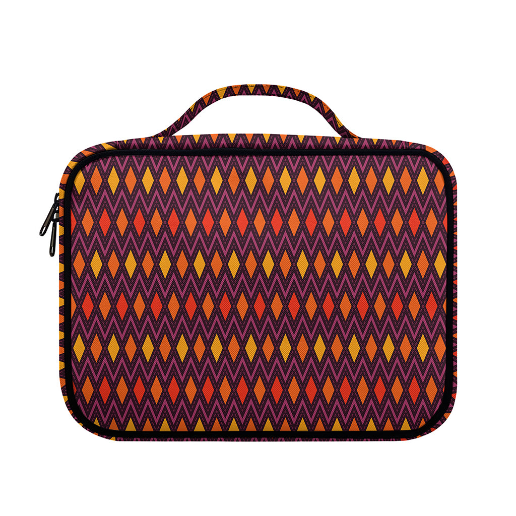 Halloween Diamond Shape Pattern Print Briefcase Bible Bag