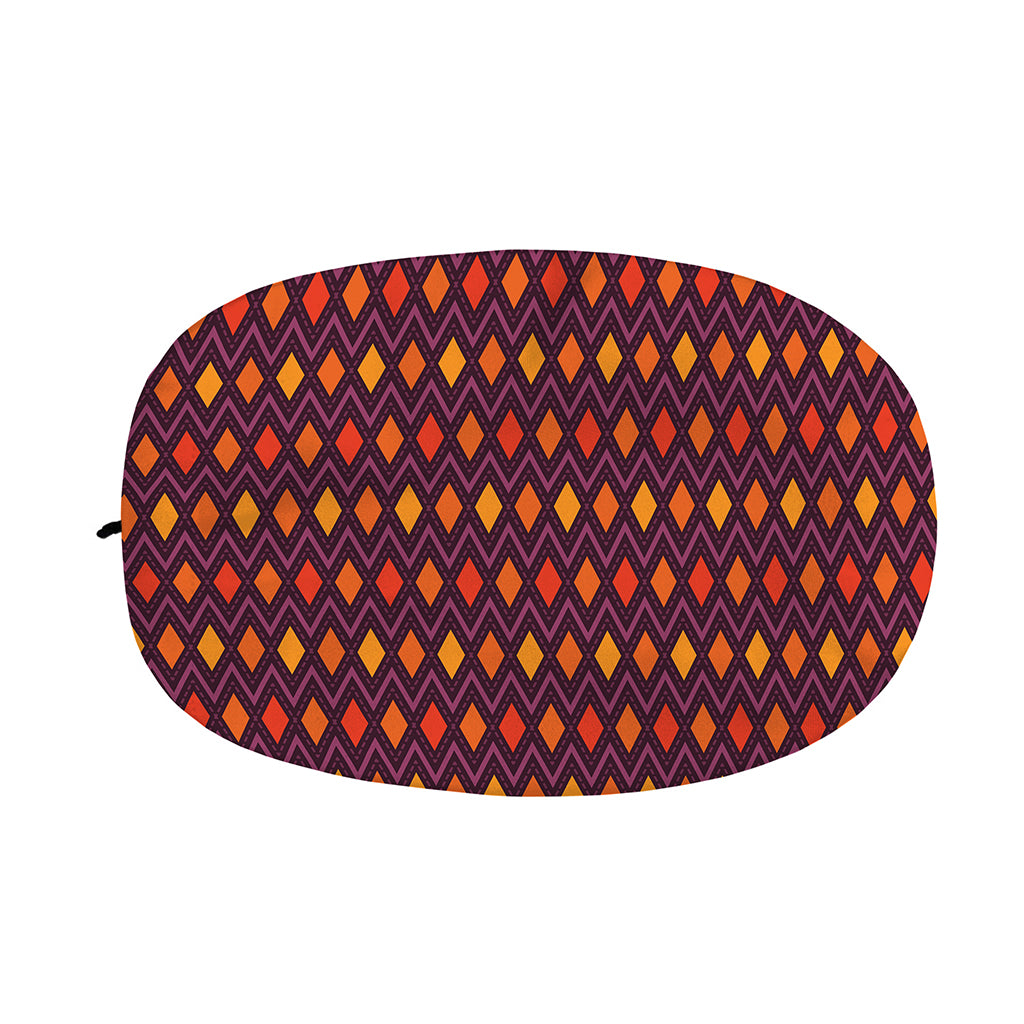 Halloween Diamond Shape Pattern Print Car Side Mirror Covers