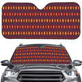 Halloween Diamond Shape Pattern Print Car Windshield Sun Shade
