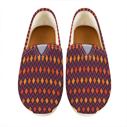 Halloween Diamond Shape Pattern Print Casual Shoes
