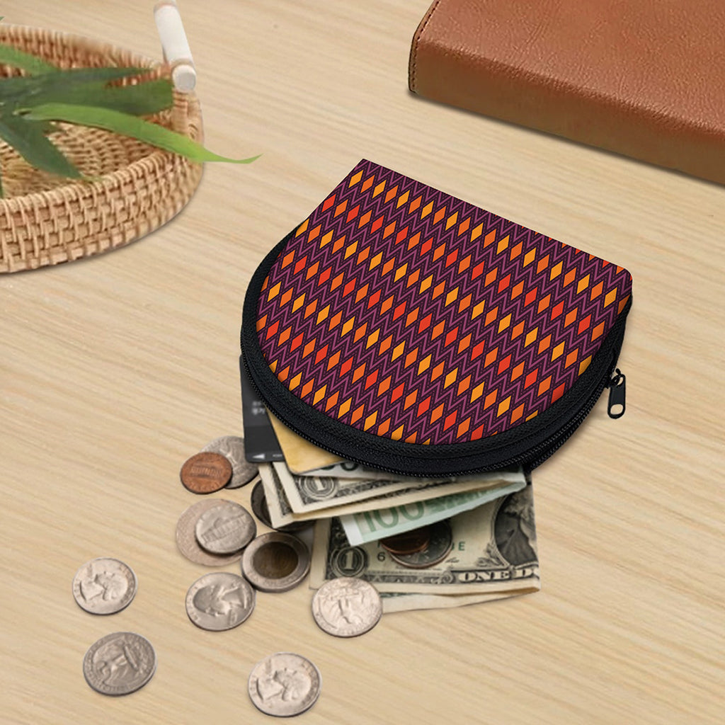 Halloween Diamond Shape Pattern Print Coin Purse