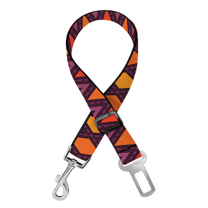 Halloween Diamond Shape Pattern Print Dog Seat Belt
