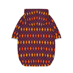 Halloween Diamond Shape Pattern Print Dog Zip Up Hoodie
