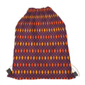 Halloween Diamond Shape Pattern Print Drawstring Bag