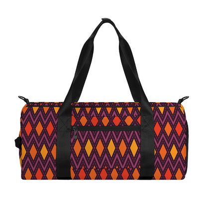Halloween Diamond Shape Pattern Print Gym Bag