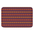 Halloween Diamond Shape Pattern Print Indoor Door Mat