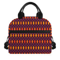 Halloween Diamond Shape Pattern Print Insulated Lunch Bag