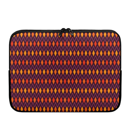 Halloween Diamond Shape Pattern Print Laptop Sleeve