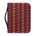 Halloween Diamond Shape Pattern Print Leather Bible Cover