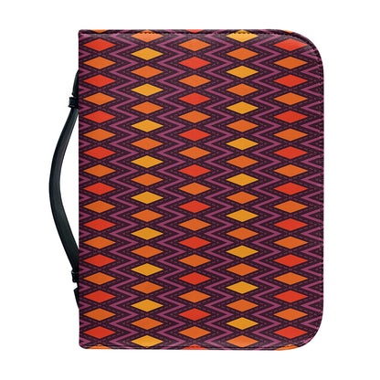 Halloween Diamond Shape Pattern Print Leather Bible Cover