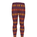 Halloween Diamond Shape Pattern Print Men's Leggings