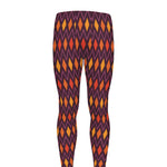Halloween Diamond Shape Pattern Print Men's leggings