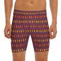 Halloween Diamond Shape Pattern Print Men's Long Boxer Briefs