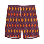Halloween Diamond Shape Pattern Print Men's Sports Shorts