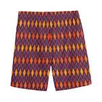 Halloween Diamond Shape Pattern Print Men's Sports Shorts