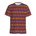 Halloween Diamond Shape Pattern Print Men's Athletic T-Shirt