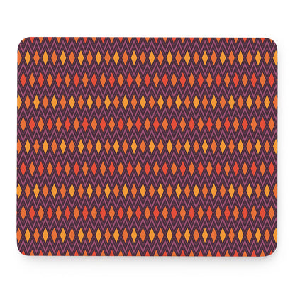 Halloween Diamond Shape Pattern Print Mouse Pad